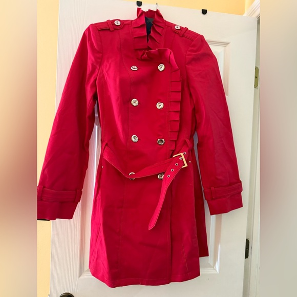 White House Black Market Jackets & Blazers - White House Black Market Luxe red jacket